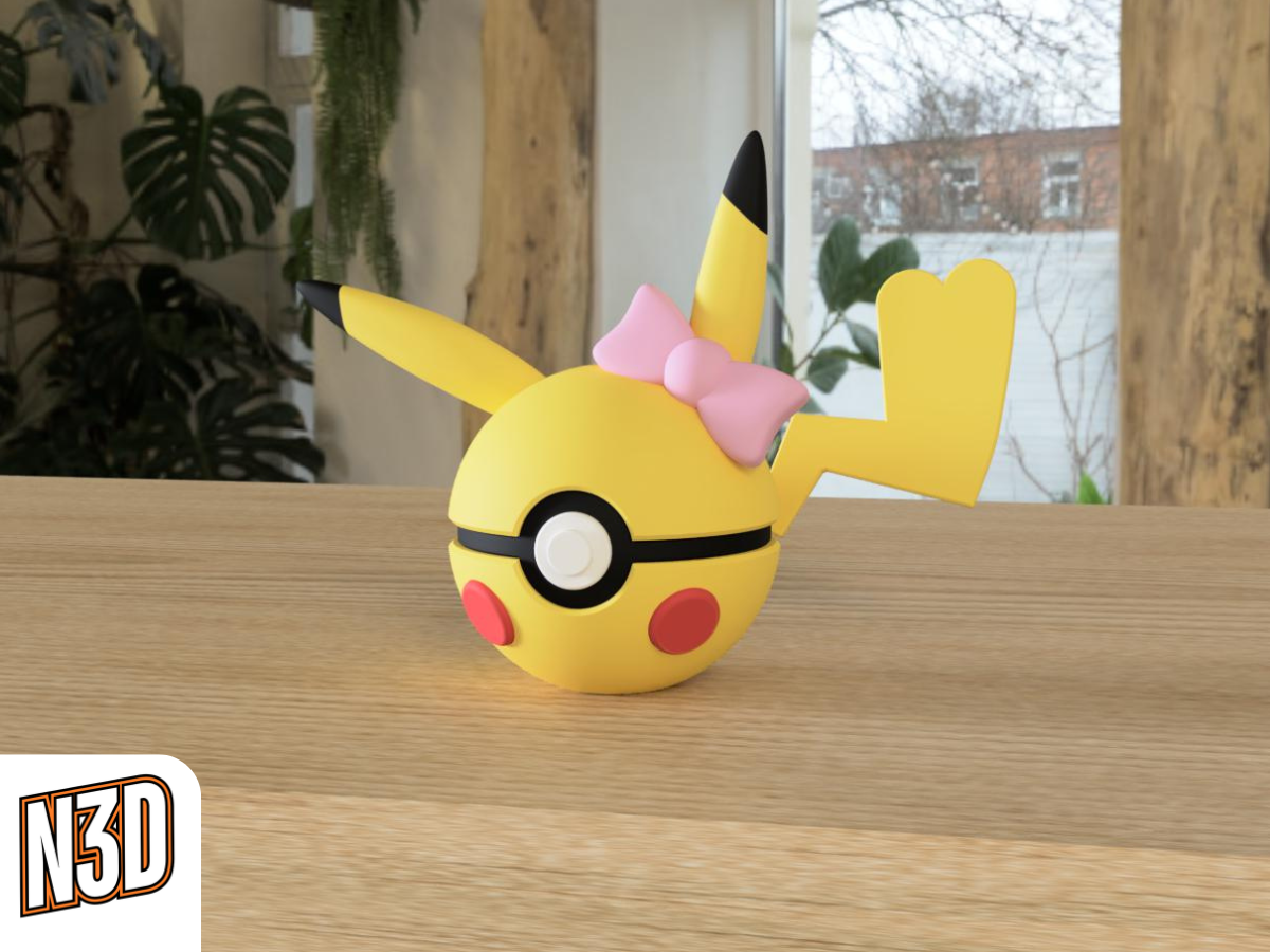 0025 - Pikachu - Female · N3D originale 1
