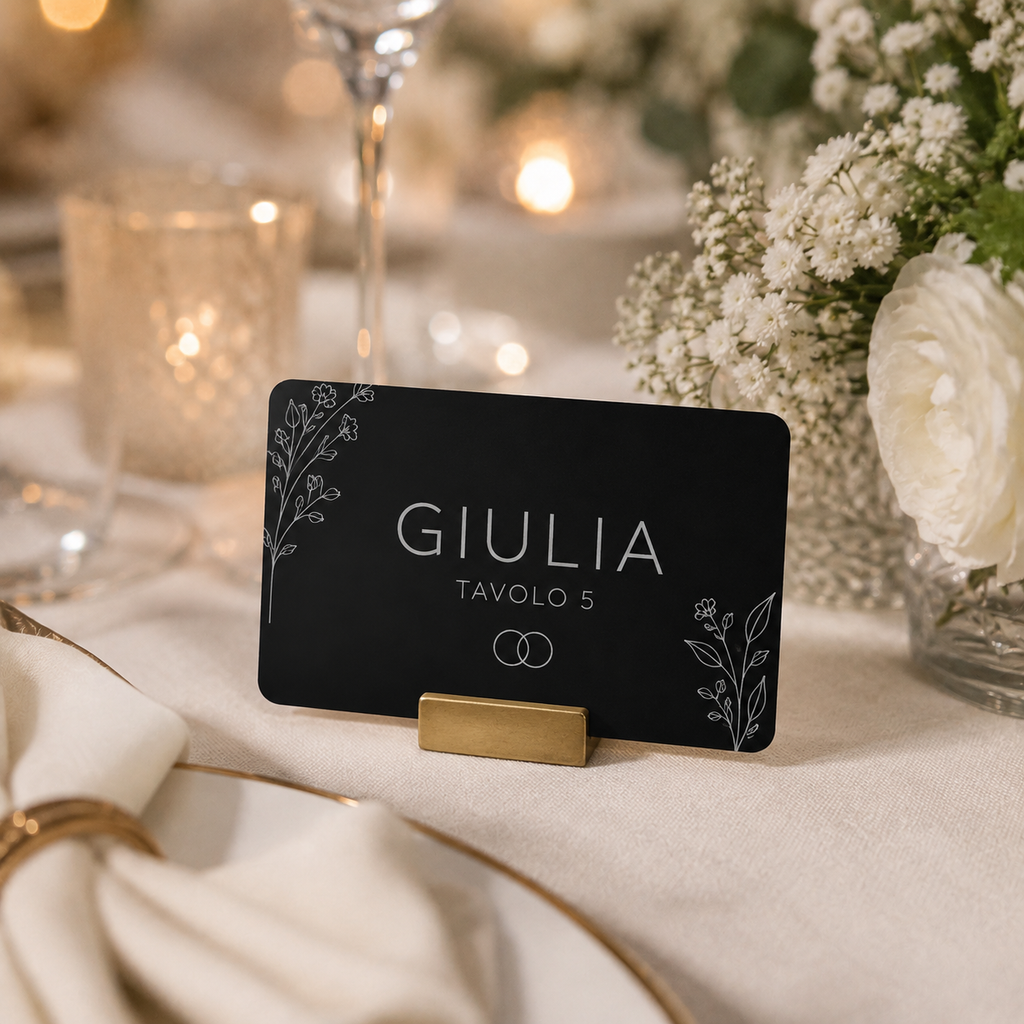 Card in alluminio personalizzata
