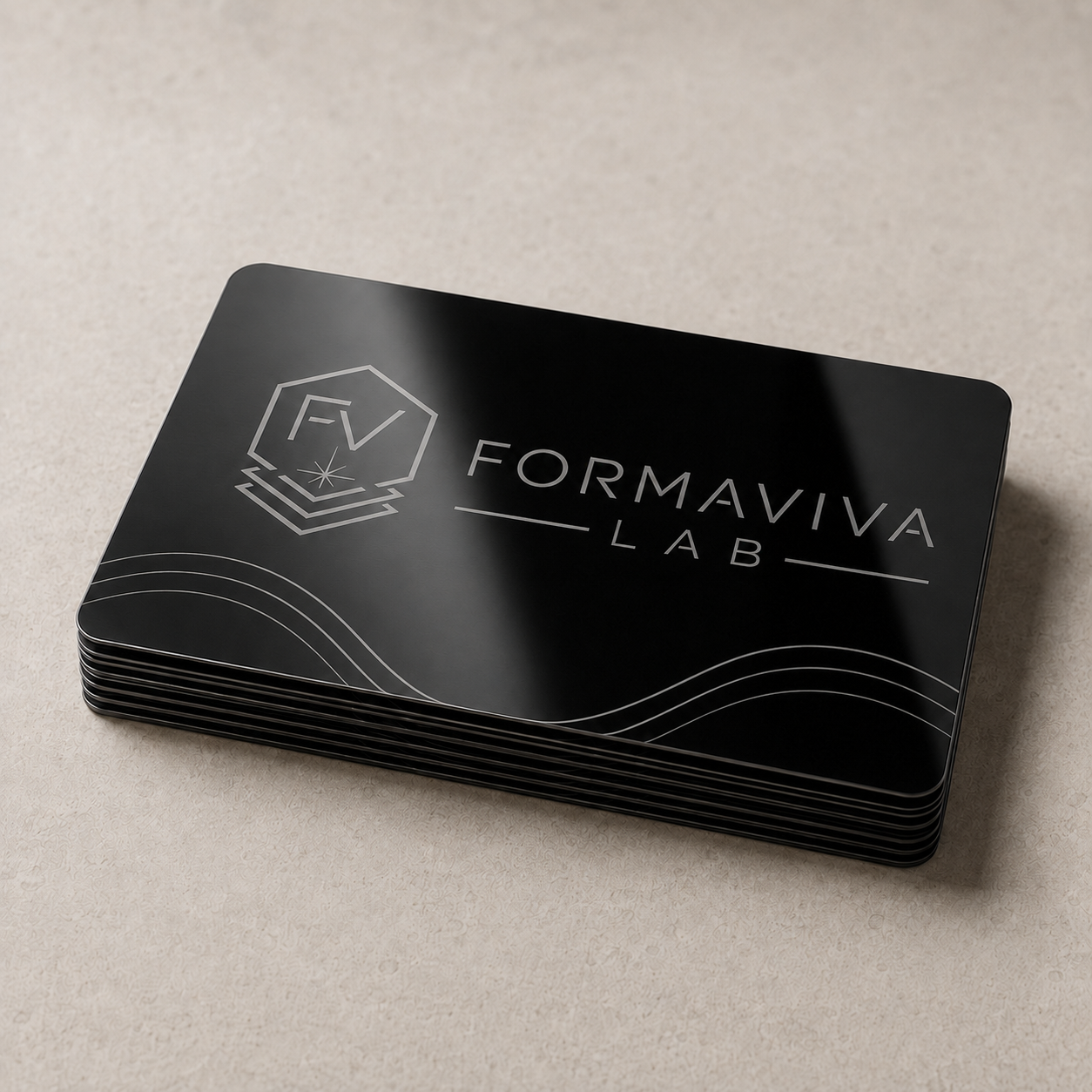 Card in alluminio personalizzata
