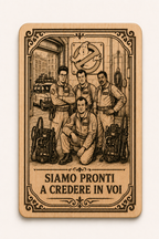 Quadro in legno Ghostbusters – Siamo pronti a credere in voi – immagine frontale